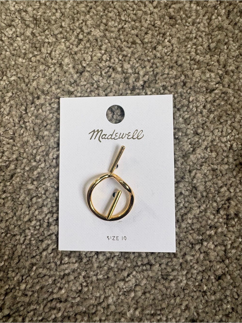 Madewell Gold wave ring